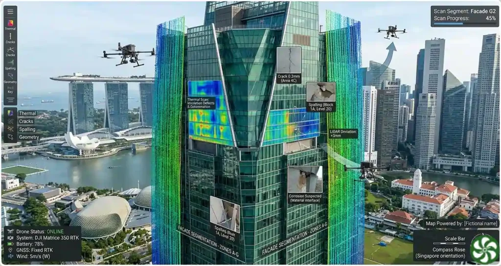 drone scan technical dashboard