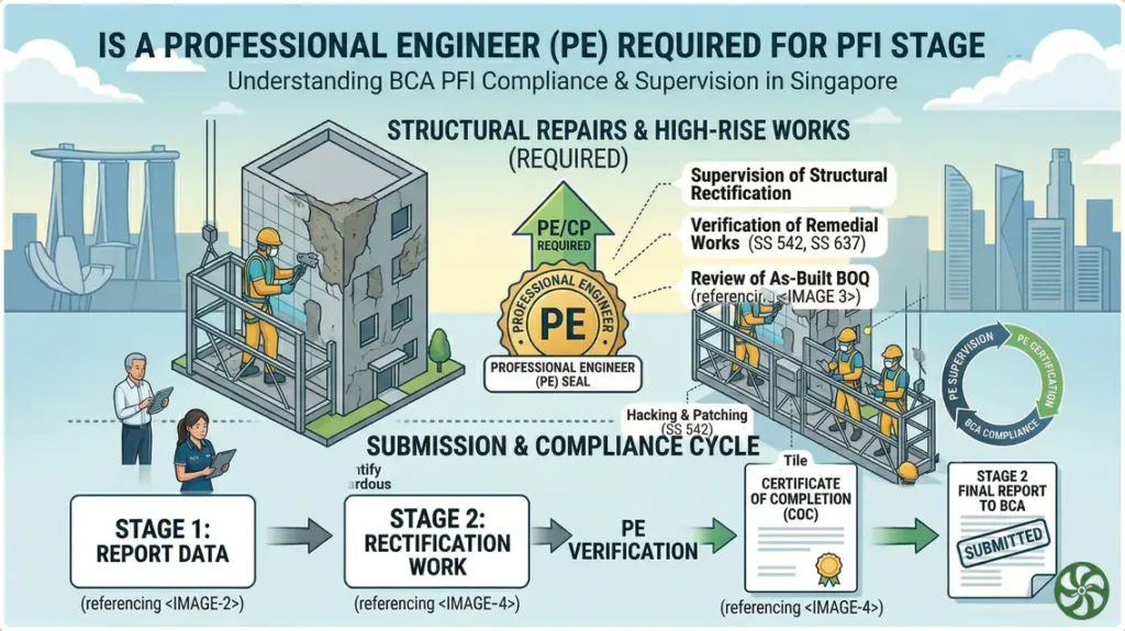 Professional Engineer PE required for PFI until COC Professional Engineer PE required for PFI-until COC